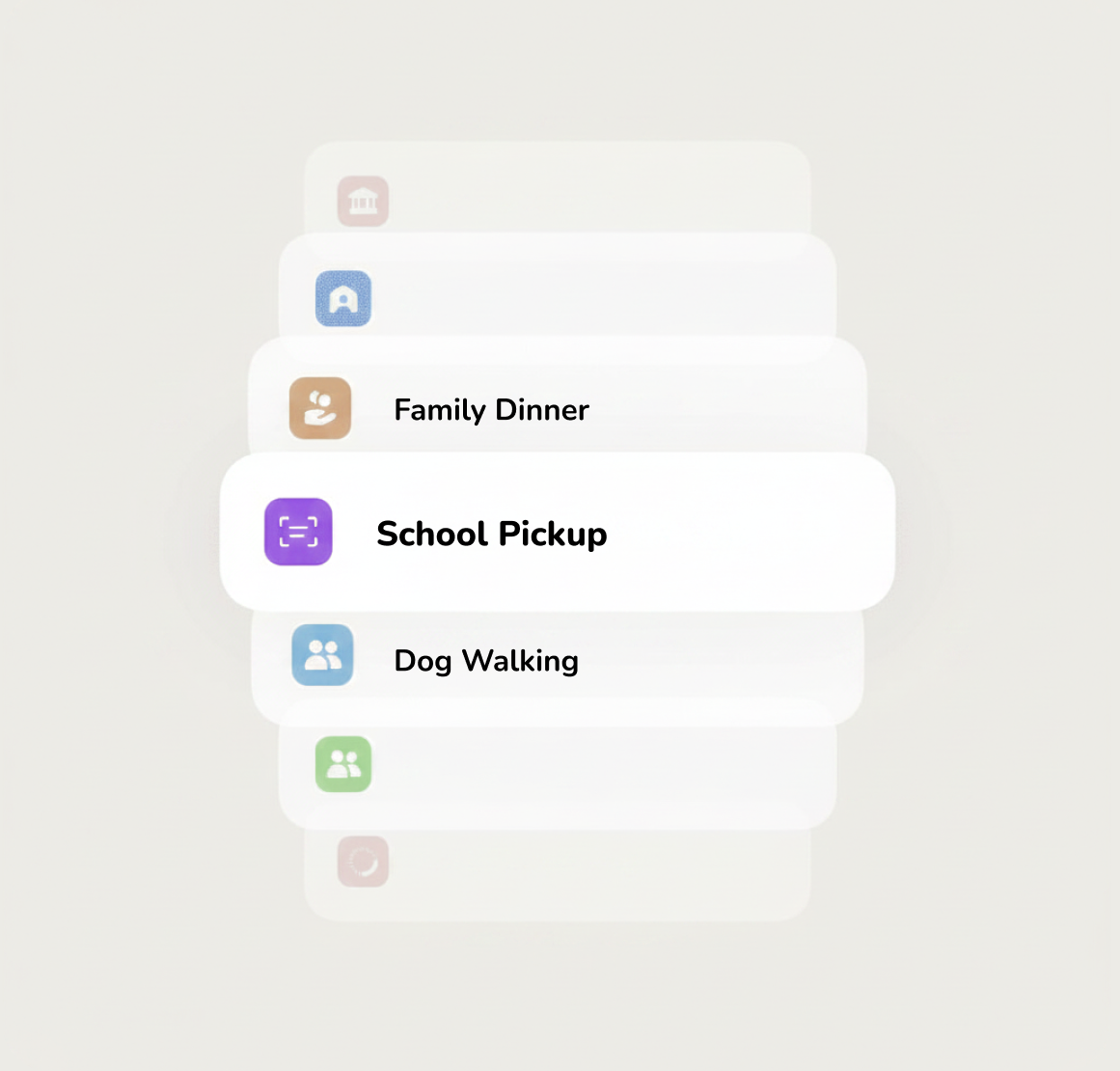 Smart reminders for the family